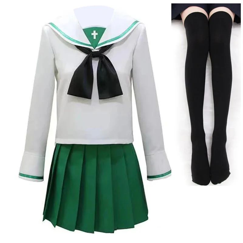 SingXeng Anime Girls und Panzer Oarai Cosplay Costume Girls Sailor Suit School JK Uniform Dress Customize Halloween