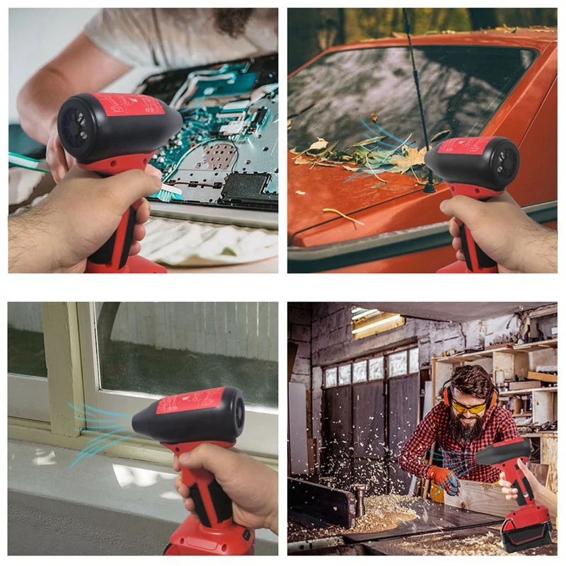 A99G-Turbo Jet Fan 130.000 giri/min Ventola violenta portatile a 4 velocità del vento per ventola per condotto industriale con batteria da 18 V