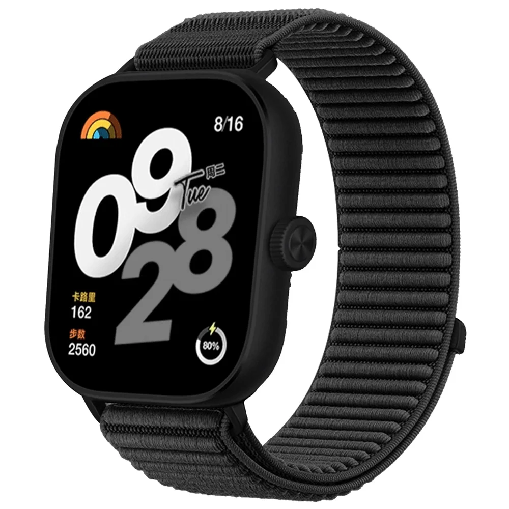 Nylon-Schlaufenarmband für Redmi Watch 6 5 4 Metall-Schnallenband für XIAOMI Mi Band 8/9Pro Verstellbares Sport-Ersatzarmband