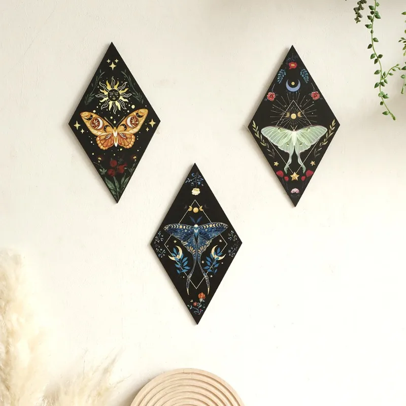 1 Stück geometrisch geschnitzte hölzerne Wandkunst, minimalistische Heimdekoration für Wohnzimmer, nordischer Stil, Wandbehang, Wanddekoration
