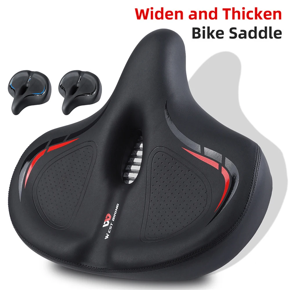 

Thickened High Elasticity Bike Saddle Soft Waterproof PU Pad Road Bicycle Seats Comfort Breathable AntiSlip Cycle Cushion