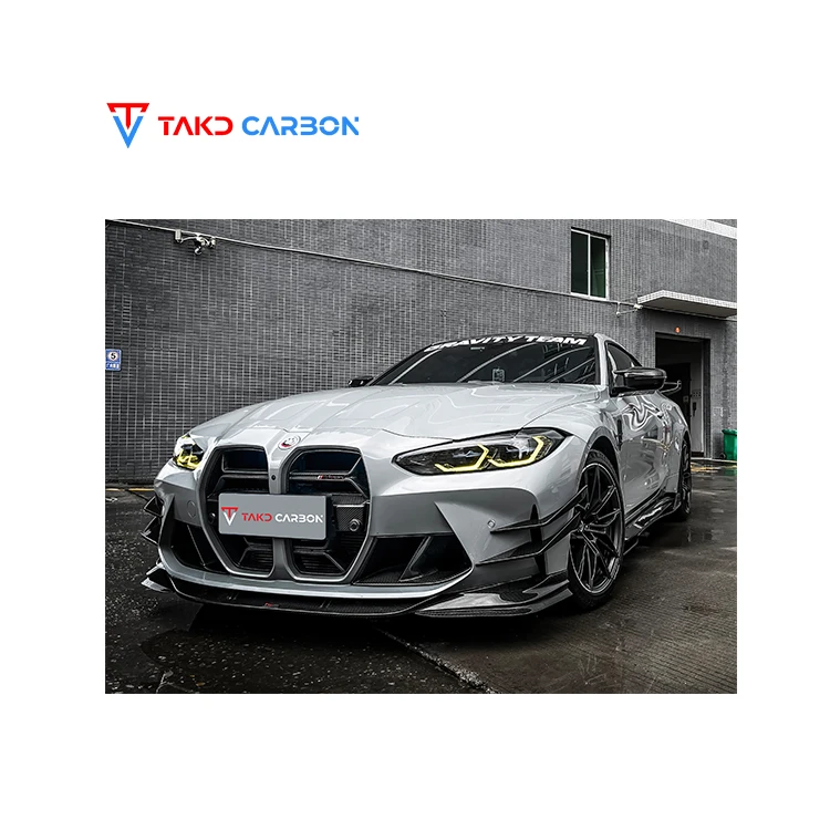 

TAKD Carbon Perfect Fitment Aerodynamic Dry Carbon Fiber Front Bumper Canards for bmws M3 M4 G80 G82