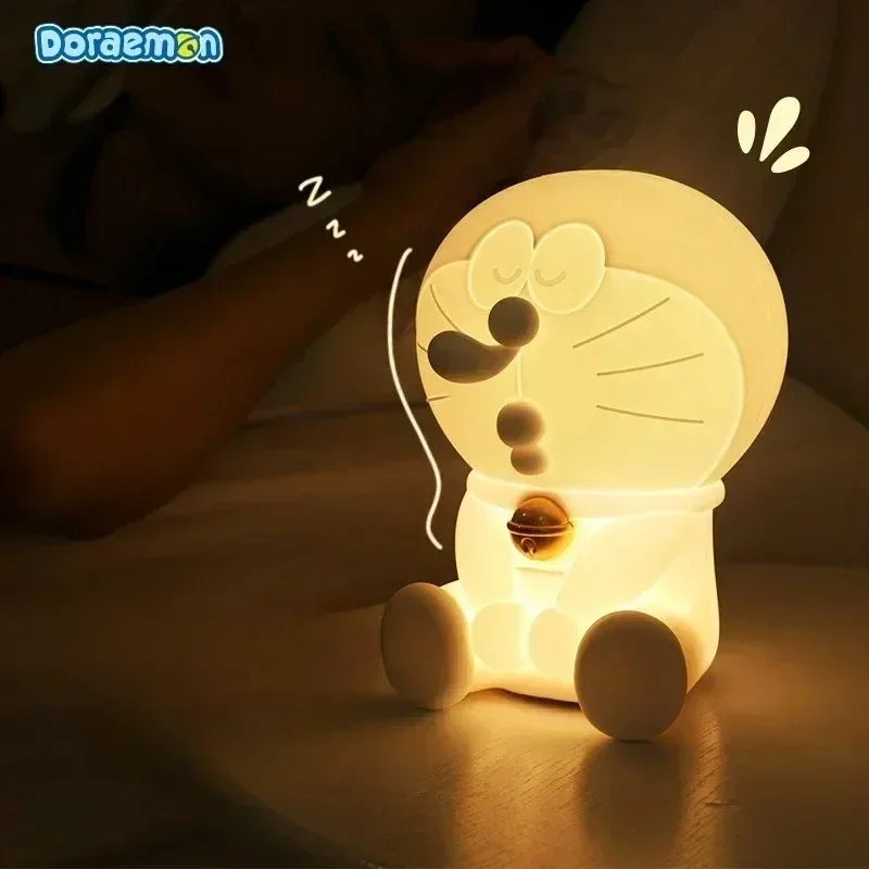 Cute Anime D-Doraemons Scheduled Shutdown Sleep Soft Night Light Cartoon D-Doraemons Lovely Tabletop Ornament Girl Birthday Gift