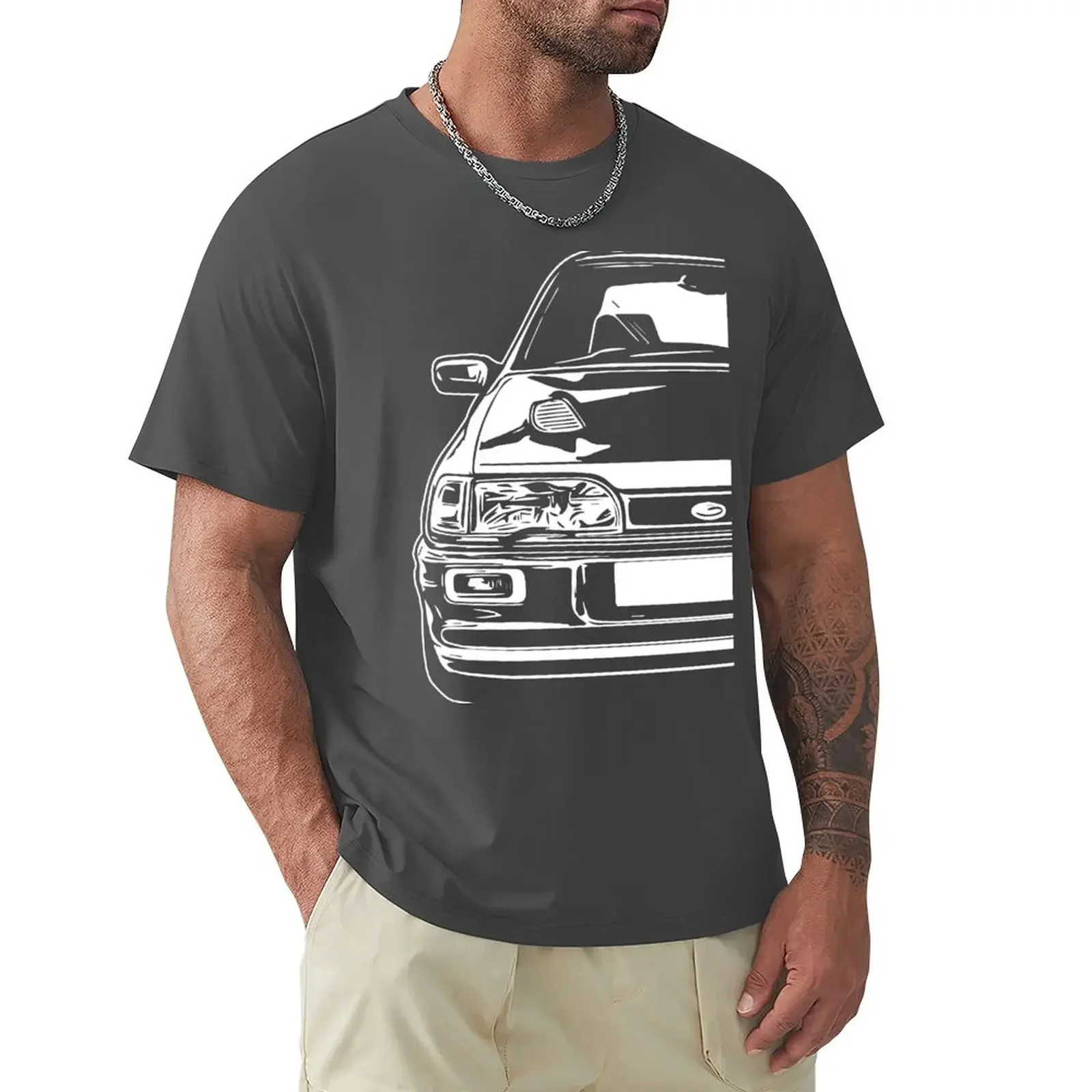 harajuku men clothing Classic Car Sierra RS Cosworth Sapphire 4Dr tops graphic tees Short sleeve tee mens cotton t shirts