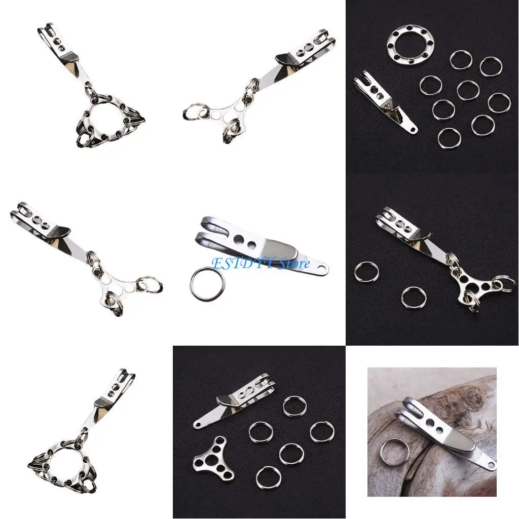 G6DE مقاومة للتآكل البناء المعدني تعليق كليب المفاتيح كيرينغ مفتاح حامل للمشي التخييم المعدات الصغيرة