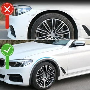 Evrensel Araba Tekerlek Kemerleri çamurluk genişletici, Kanatları Üfleme Kemerli Bir Kaş Anti-Çarpışma Şerit, Çamurluk Dudak Koruyucu Kapak, 2 Boyutları Arka çamurlukta ilk 10 satış-no. 7