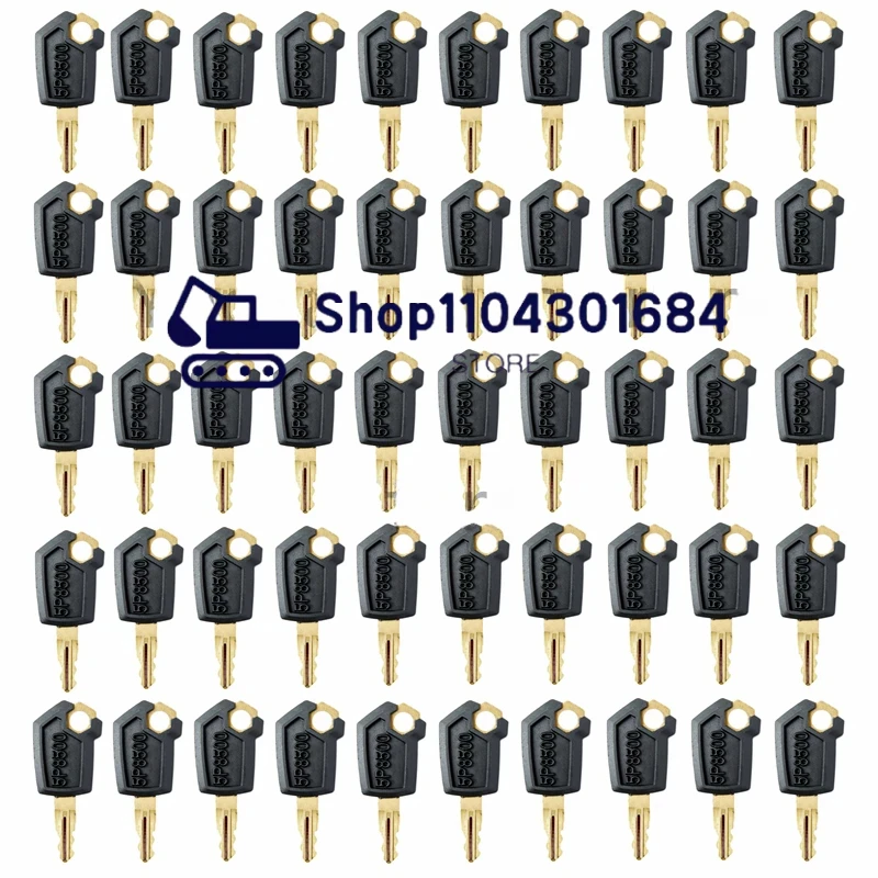 50 Pcs Ignition Lock Key For Caterpillar 5P8500 0964753 0966198 8V4404 9G2777 Excavator Loader