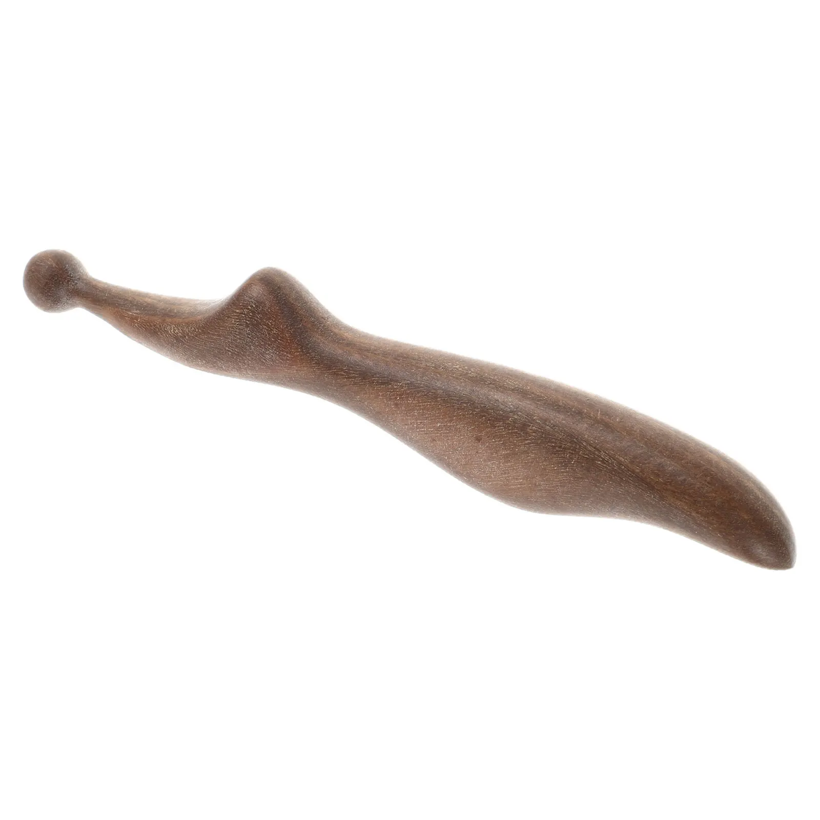 

Homemade Wooden Curved Handle Massage Acupoint Stick Relax Body Pain Relief Natural Wood Pressure Point Therapy Tool