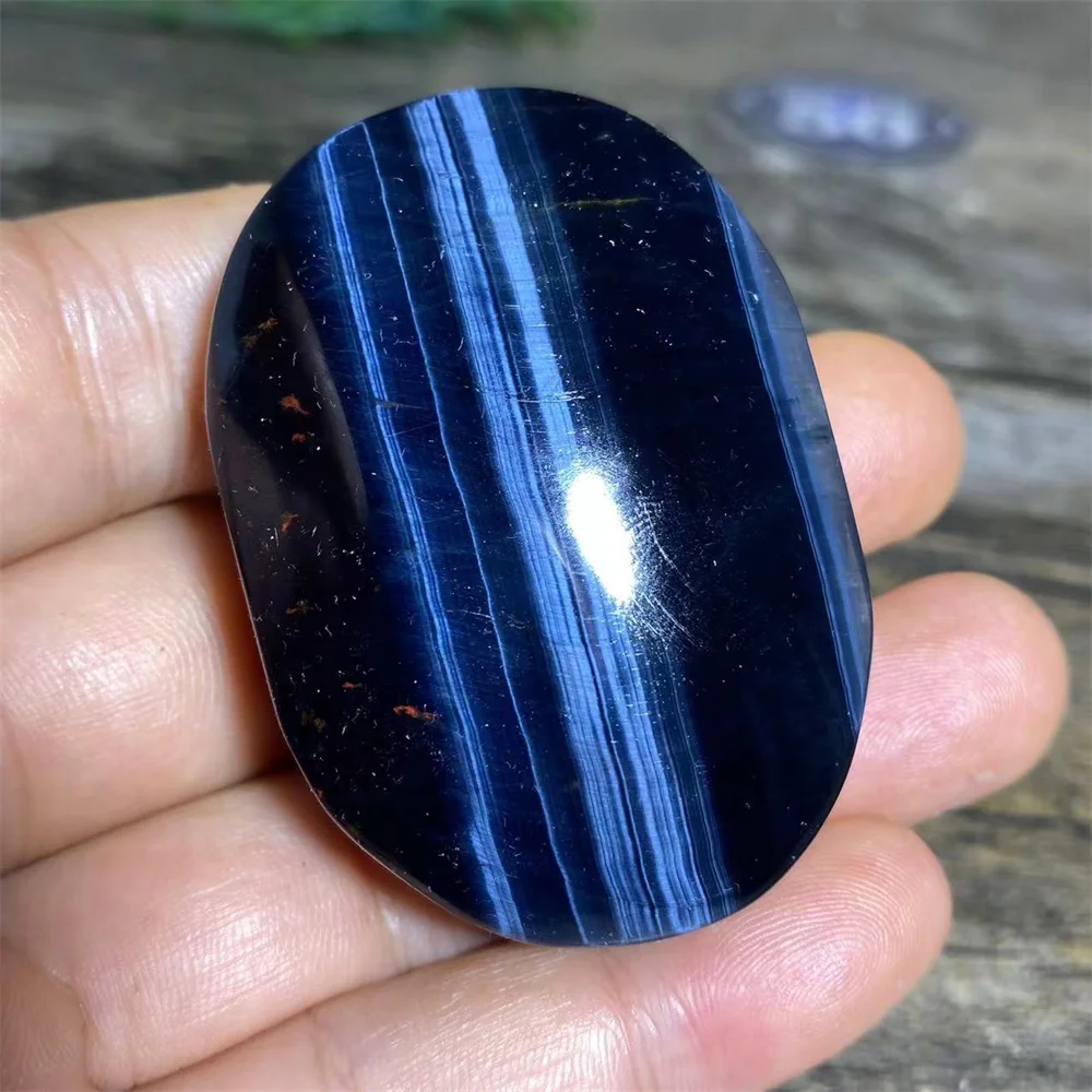 Rainbow Blue Tiger's Eye Crystal Palm Quartz Natural Stone Reiki Energy Witchcraft Minerals Handwork House Decoration Home