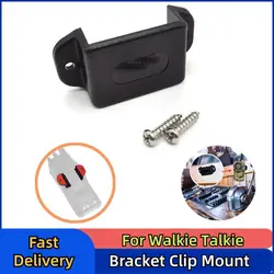 Soporte de instalación firme de Radio bidireccional, soporte de montaje para Walkie Talkie, Clip con orificio para tornillo, soporte de mano para coche/camión