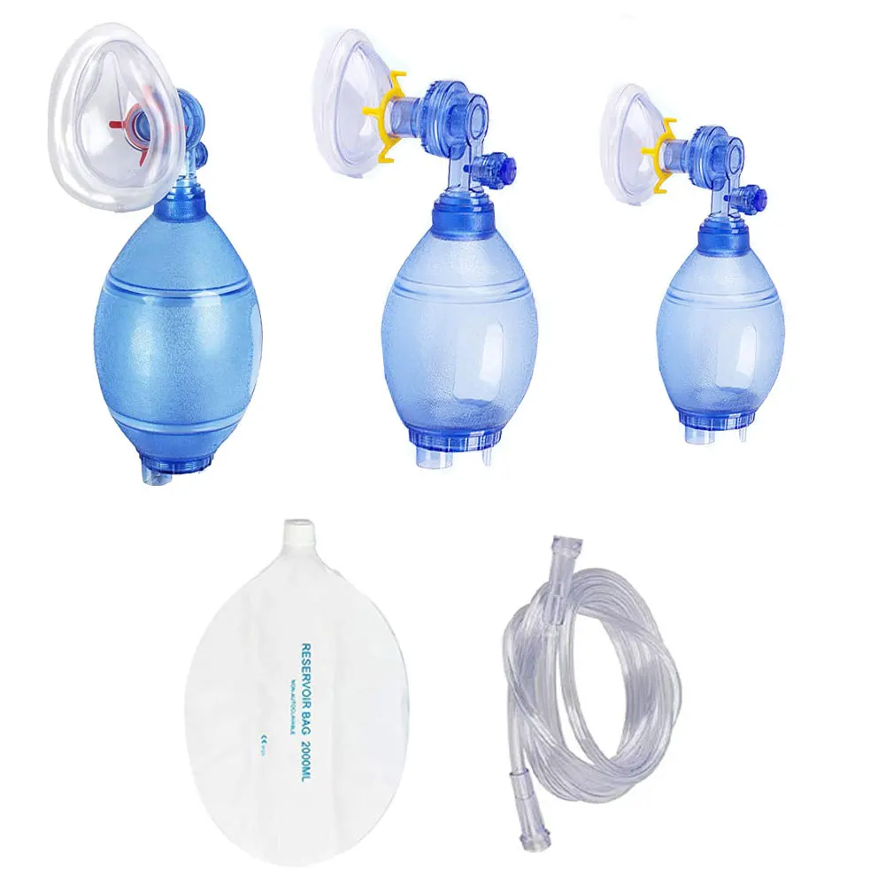 Artificial Resuscitator Emergency Ambu Bag Manual Resuscitator for First Aid Training Veterinary Device