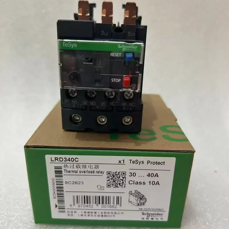 LRD340C 30-40A LRD340 TeSys Deca, thermal overload relay, 30 to 40 A, class 10A, EVERLINK