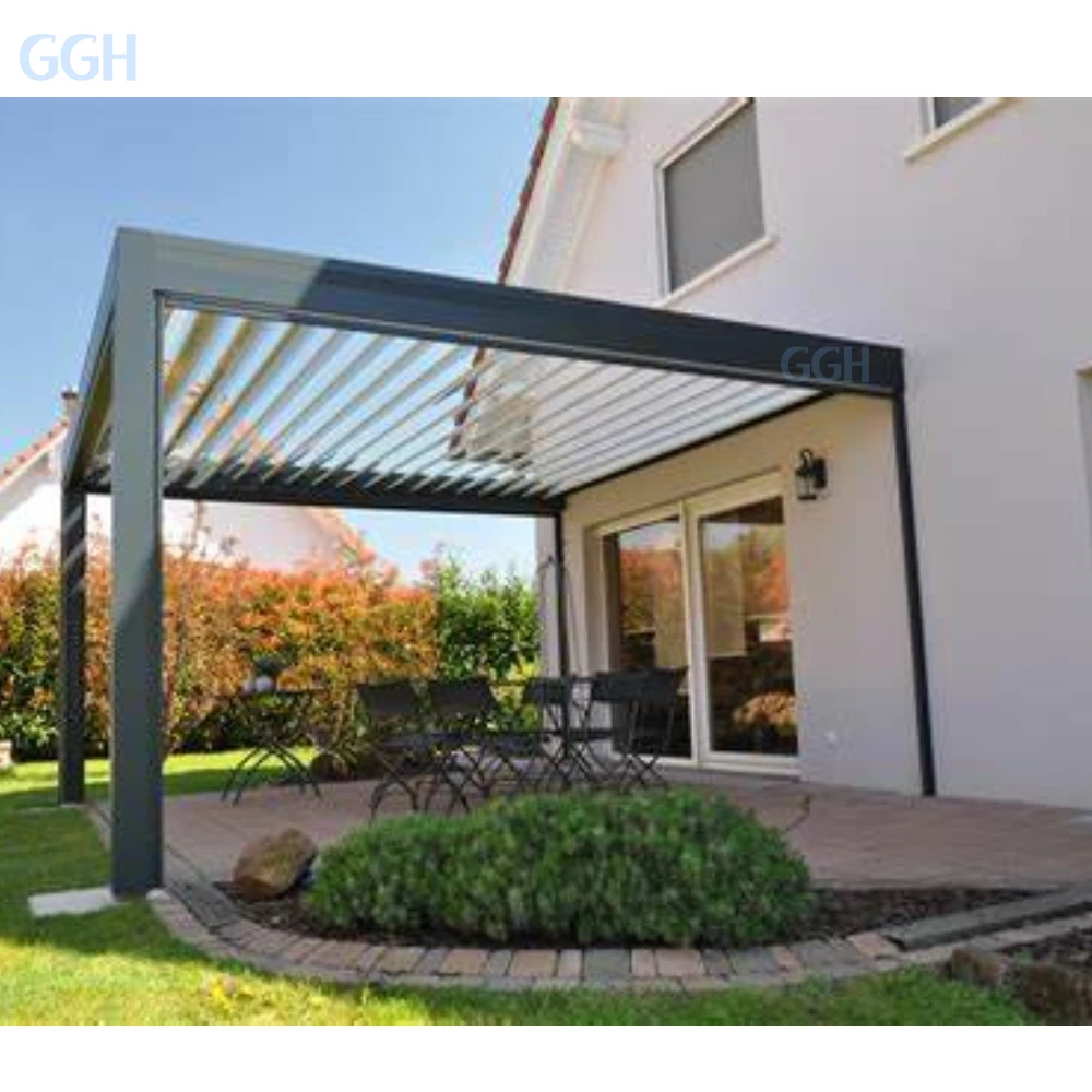 Kakadu 694-300 Motorized Aluminium Pergola Closed Roof Eco-Friendly Outdoor Garden Structure 3x4m Size Nature Inspired Design