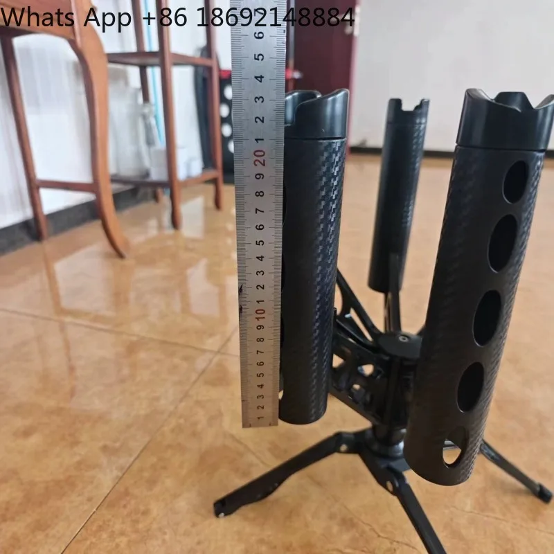 360 Degree Rotating Seven Collet Fishing Rod Pole Holder