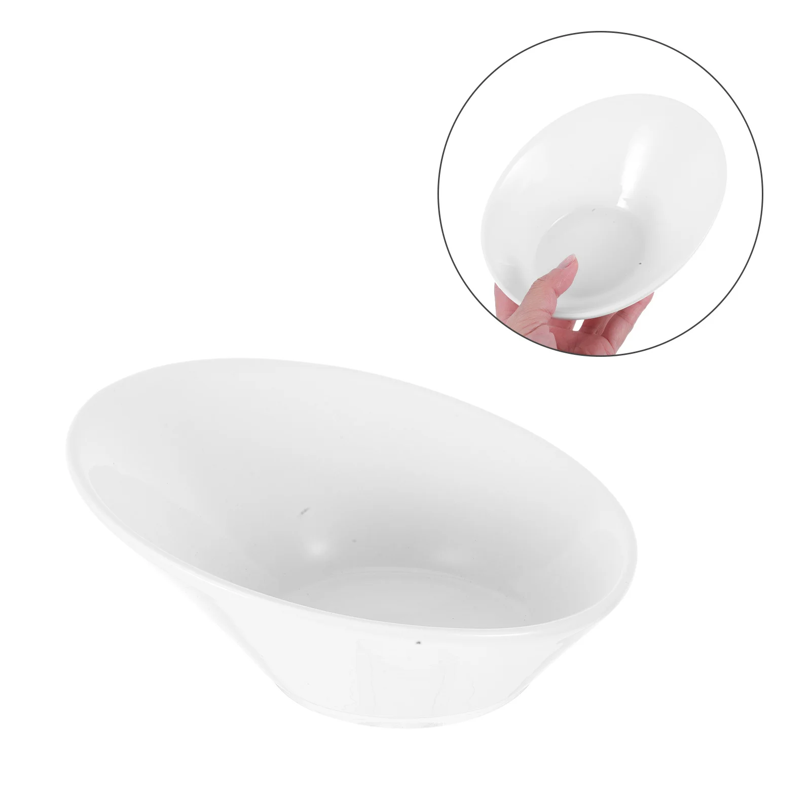 

Premium Ceramic Salad Bowl for Home Use 1 Piece Wide Mouth Dish for Fruits Snacks Desserts Easy Clean Non Scratch Surface