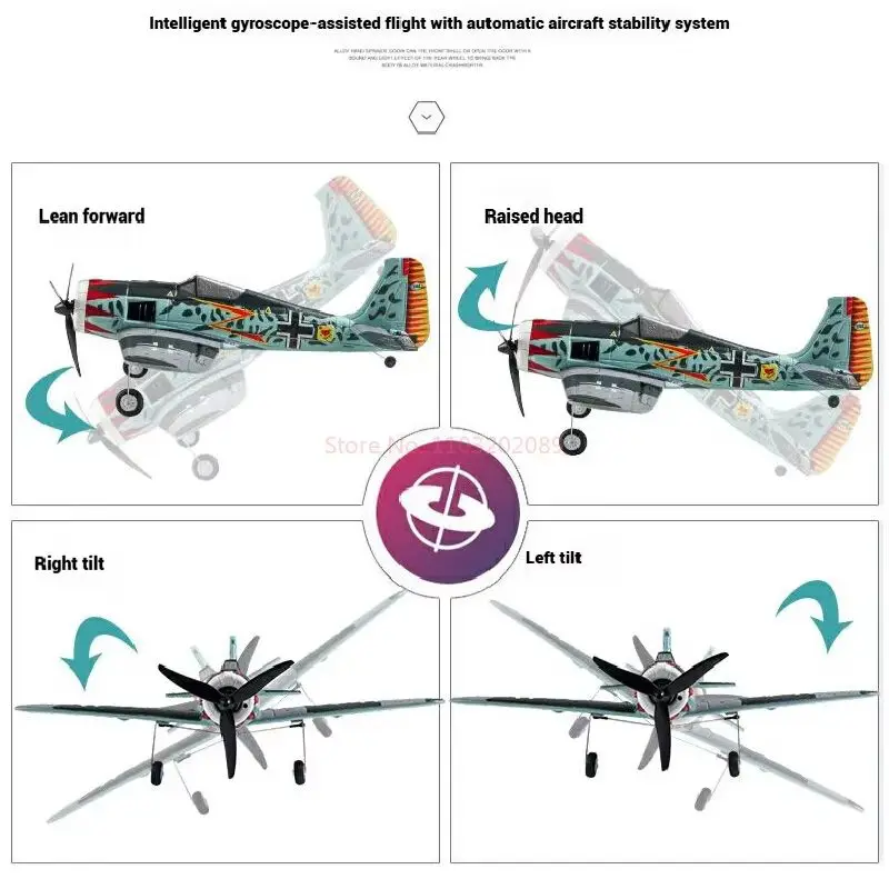 

Qf013 Four Channel Fw190 Fighter Brushless Rc Airplane 2.4g Remote Control Fixed Wing Model Foam Aircraft For Toys & Hobbies