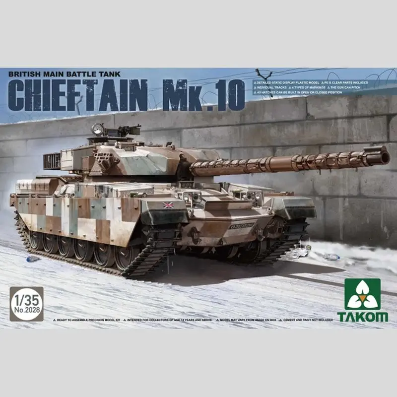 

TAKOM 2028 1/35 British Main Battle Tank Chieftain Mk.10 - Scale Model Kit