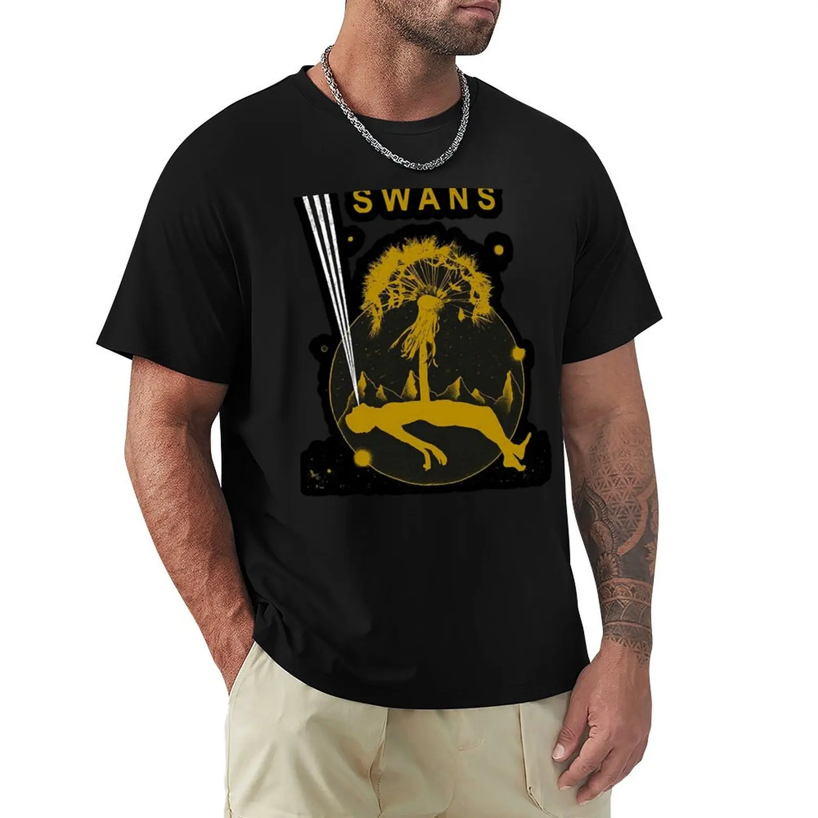 SWANS MUSIC ARTWORK T-Shirt cotton t shirt pack T-Shirt