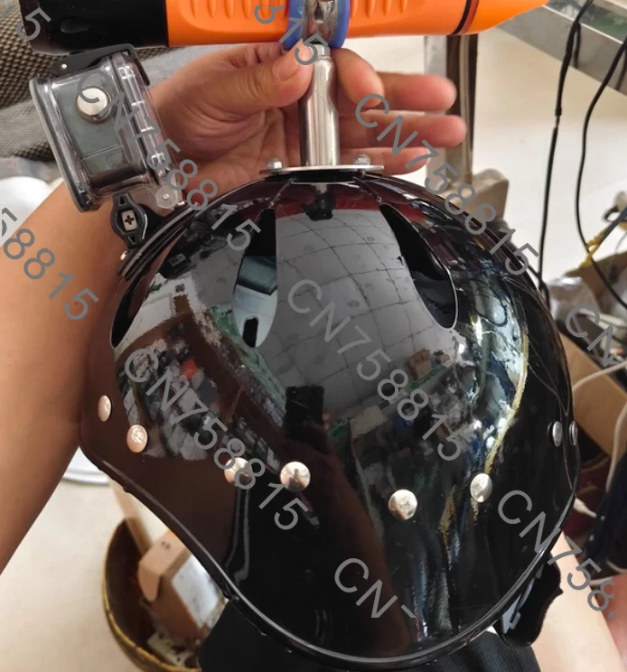 Diving helmet anti-impact, thickened seawater corrosion resistance, emergency fire multi-functional tactical water rescue helmet