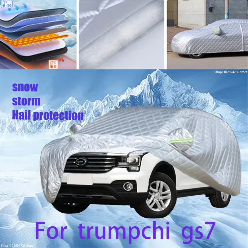 

For trumpchi gs7 Outdoor Cotton Thickened Awning For Car Anti Hail Protection Snow Covers Sunshade Waterproof Dustproof