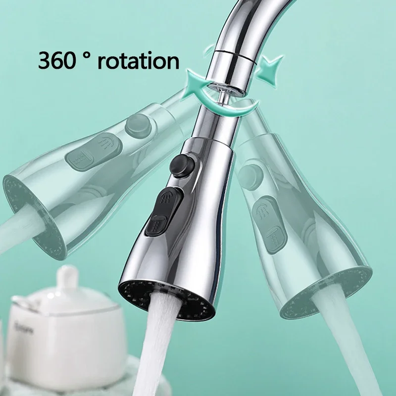 360° Adjustment Washbasin Faucet Extender Universal Rotation Faucet Sprayer Head Bathroom Kitchen Accessories