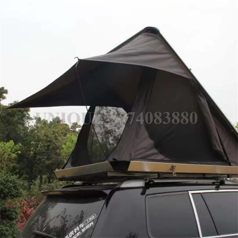 

Outdoor Waterproof Roof Top Tent with Annex, 2 Person, 4WD Off Road Triangle Aluminum Suv Car Hard Shell