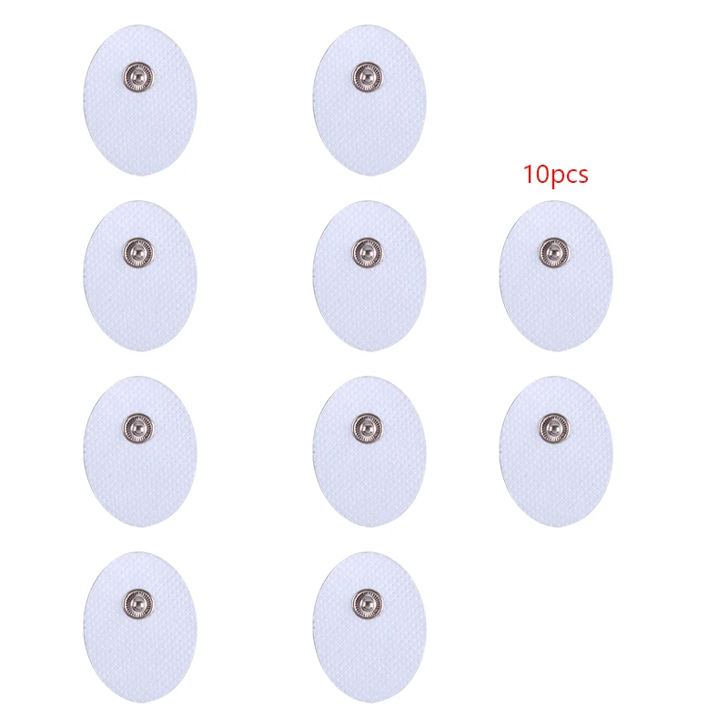 10pcs Electrode Pads EMS Self Adhesive Pulse Gel Physiotherapeutic Patches Body Massager Electrical Muscle Stimulator