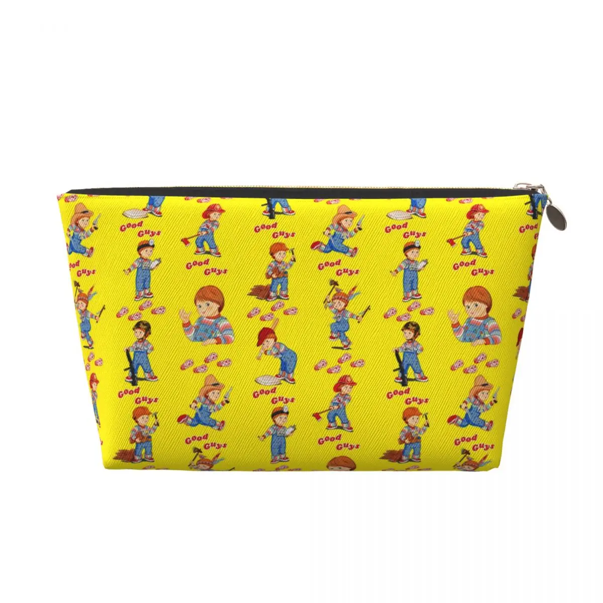 Custom Good Guys Chucky Travel Toiletry Bag for Women Child's Play Doll Makeup Cosmetic Organizer Beauty Storage Dopp Kit