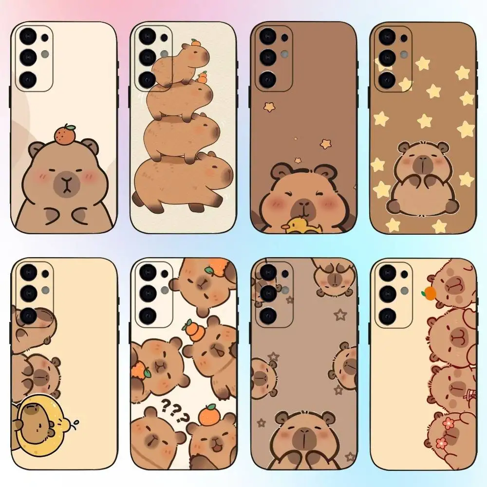 

Funny Capybaraes Phone Case For Samsung S25,S24,S21,S22,S23,S30,Ultra,S20,Plus,Fe,Lite,Note,10,9,5G Black Cover