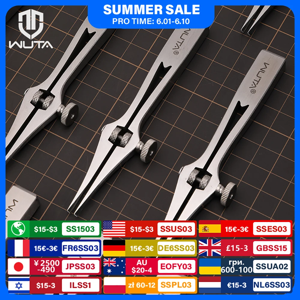 WUTA 2-6mm Adjustable Pricking Iron French Style Leather Chisel Professional Sharp Belt Hole Punching Skin Stitching Craft Tools
