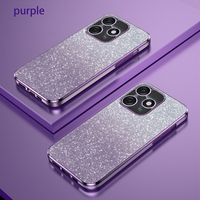 For Tecno Spark 10 Case Tecno Spark 10C Phone Case KI5k KI5m KI5q Luxury Gradient Glitter Plating Case Silicone Back Cover Funda