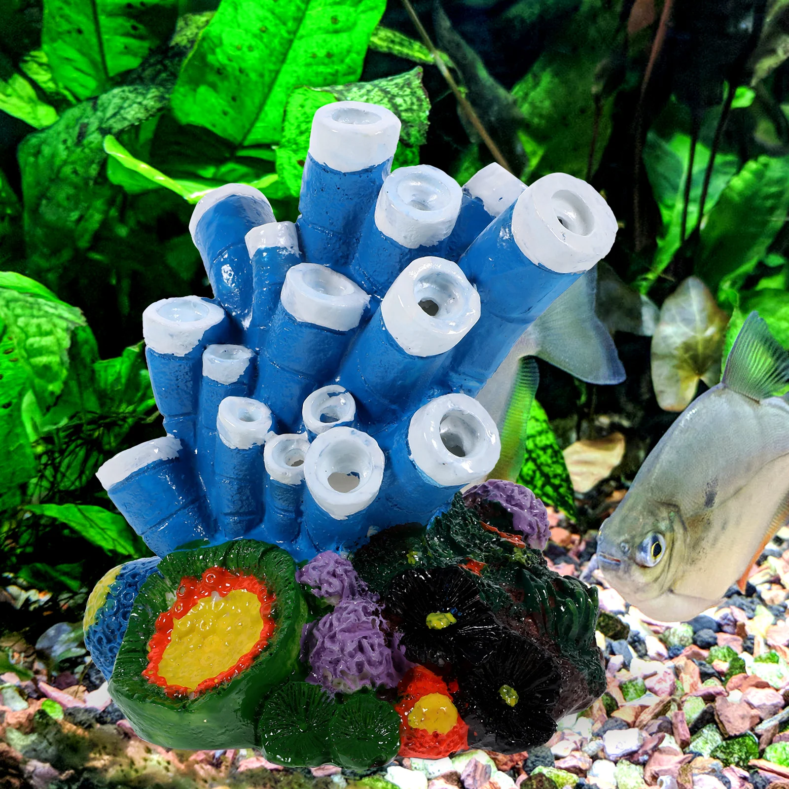 

Resin Aquarium Coral Ornament Eye-Catching Design Versatile Use Fish Tank Decoration Resin Aquarium Coral Ornament