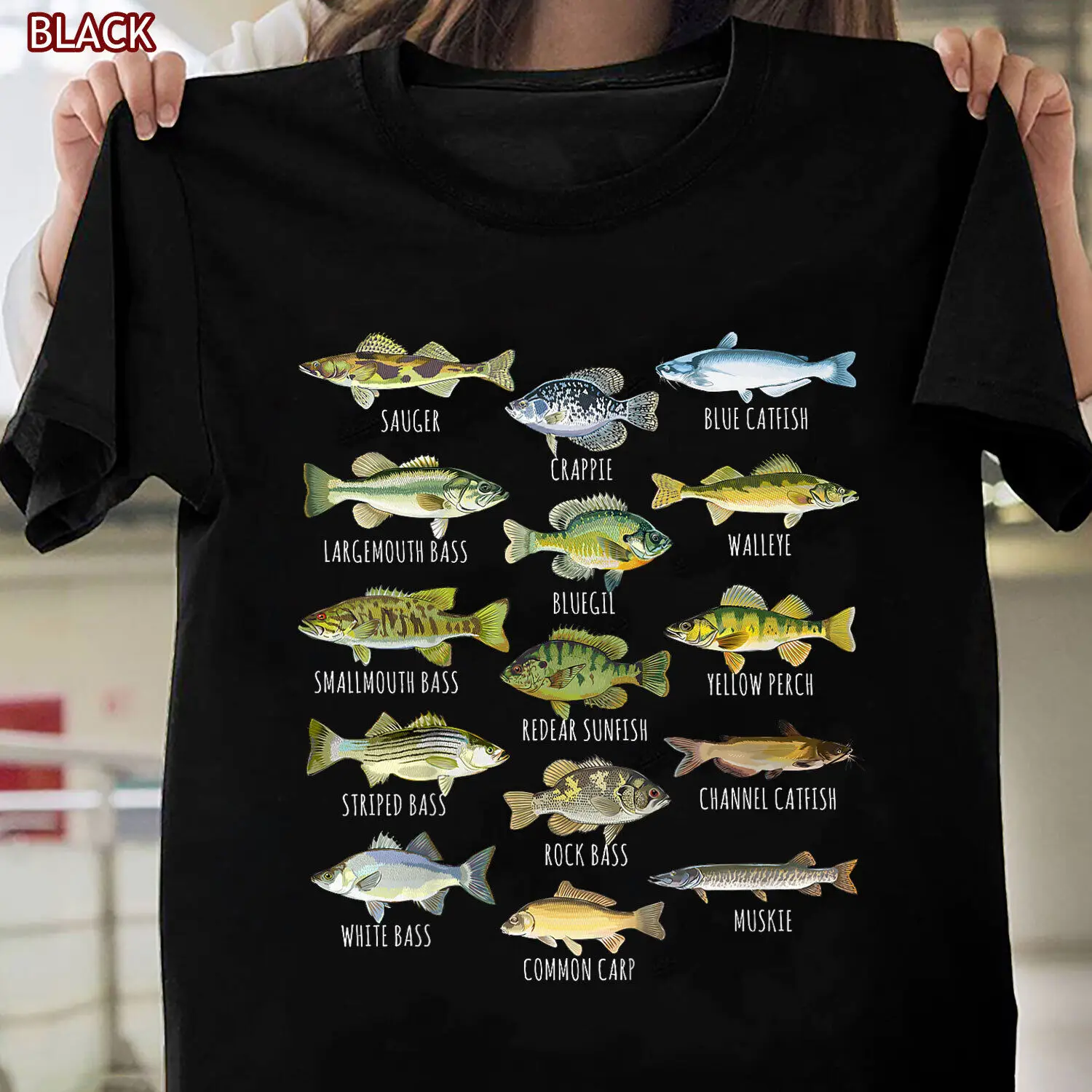 Fish Species Biology Types Of Freshwater Fish Fishing Gift Unisex T-Shirt