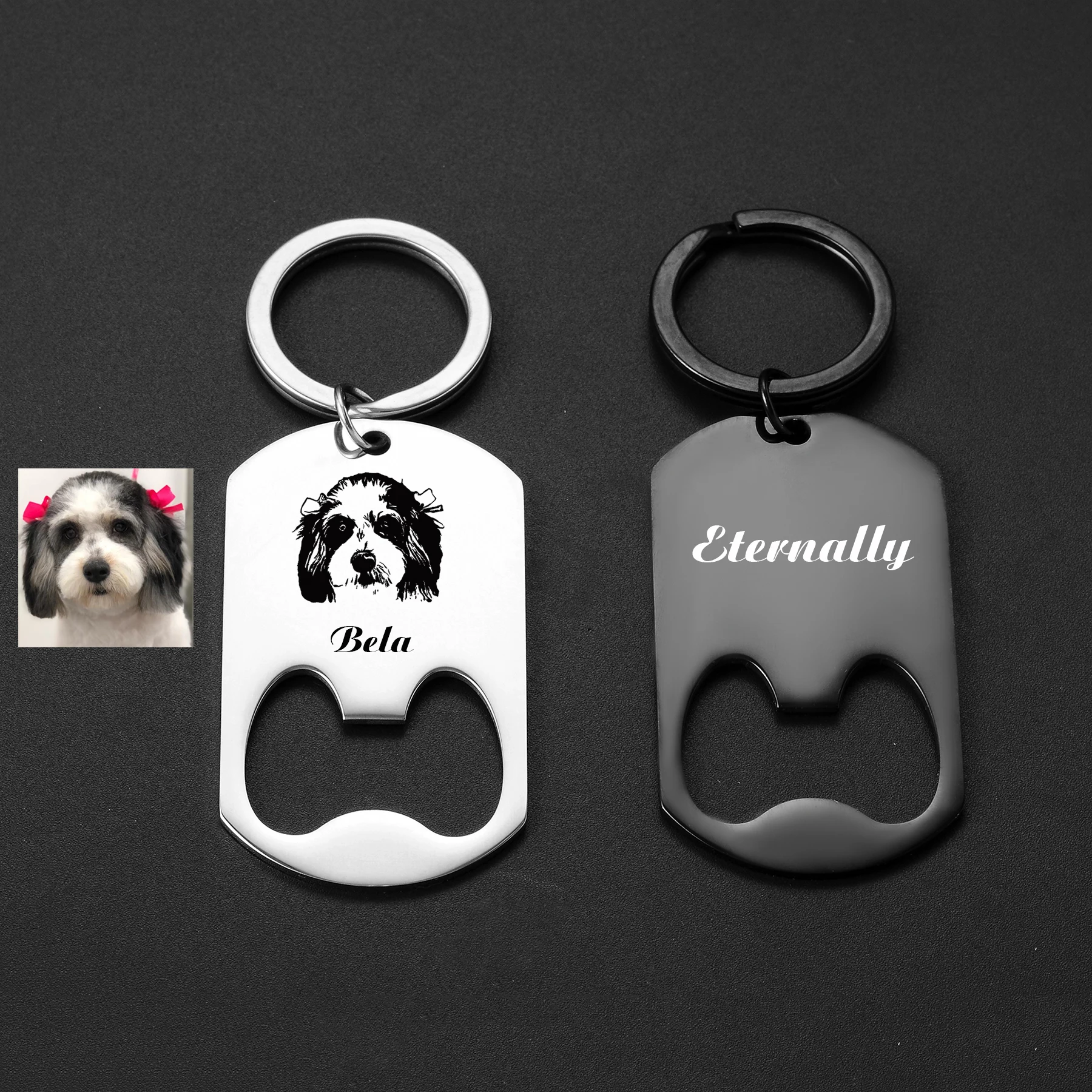 

1pc Custom Names Logo ID Bottle Opener Key Chain Wedding Party Birthday Anniversary Gift Personalized Jewelry