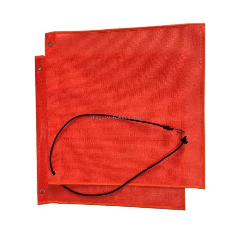 High Visibility PVC Safety Warning Flag With Elastic Rope For Vehicle Transport 12 Or 18Inch Warning Sign