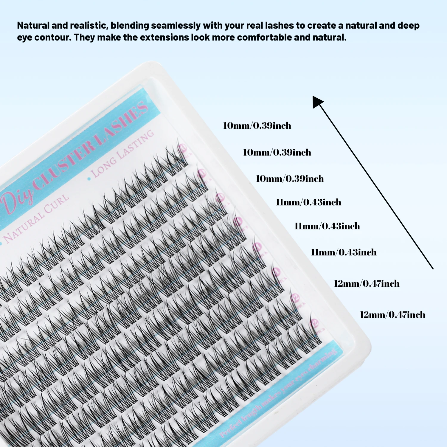 علامات المستقبل الرموش الصناعية 10-12 مللي متر مجموعات الرموش الطبيعية D حليقة مجموعات الرموش الصناعية لتقوم بها بنفسك رمش تمديد الرموش الفردية
