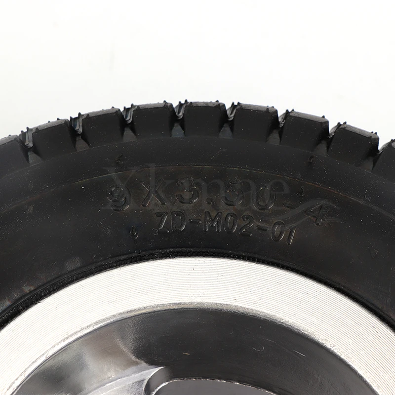 9 inch wheel 9x3.50-4 tires tyre Inner Tube and rim Combo for Gas Scooter Skateboard Pocket Bike Electric tricycle