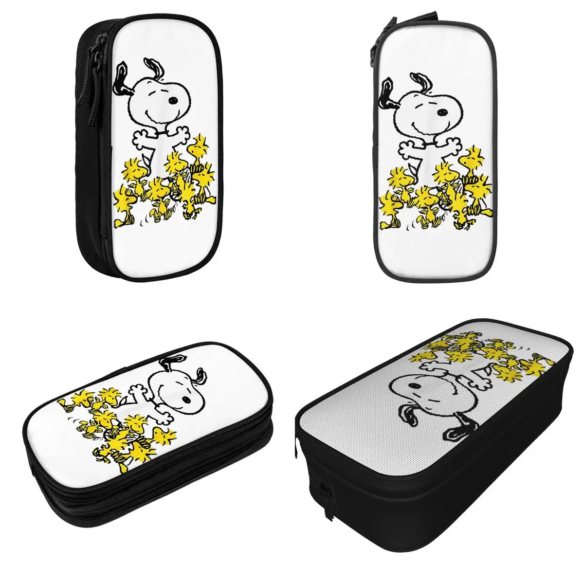 Cute Peanuts Snoopy Chick Party Pencil Cases Pencilcases Pen Holder for Student Big Capacity Bag Students School Gift Stationery