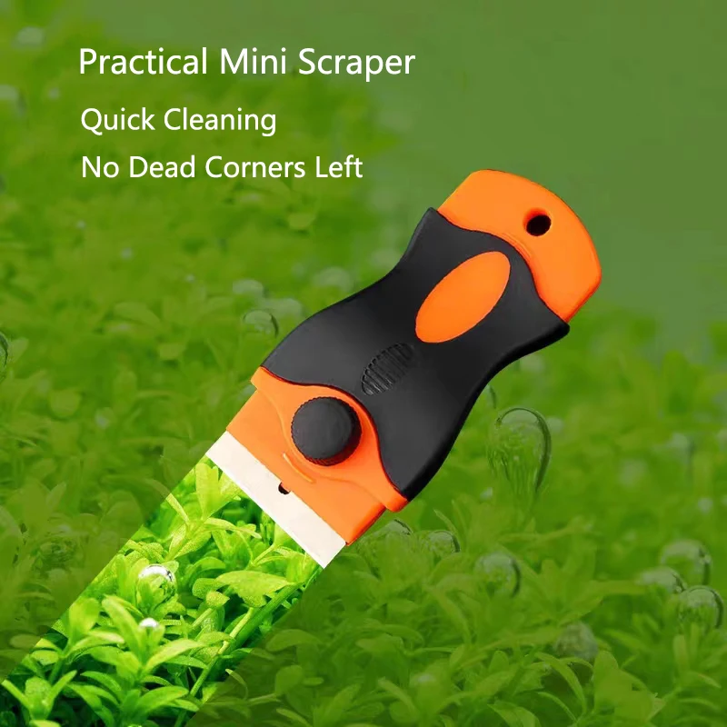 Multifunctional Aquarium Algae Remover Scraper Blade Metal Blades algae removal Fish Tank Aquatic Water Plant  Cleaning Tools