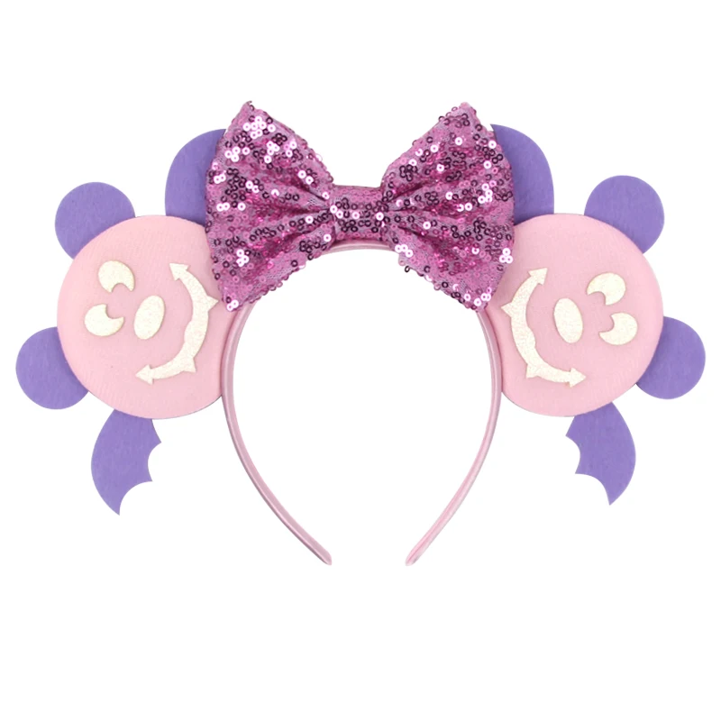 Halloween Bat Spider Mouse Ears Headband 5Bow Hairband For Girls Featival Party DIY Hair Accessories