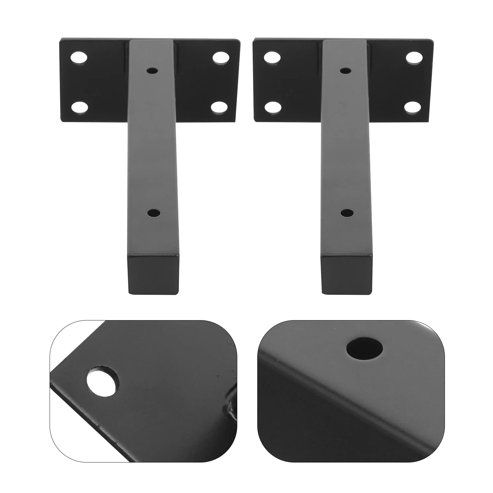 

2Pcs Floating Shelf Brackets Heavy Duty Stainless Steel Wall Mount Shelf Supports for Books and Plants Bookshelf Bracket