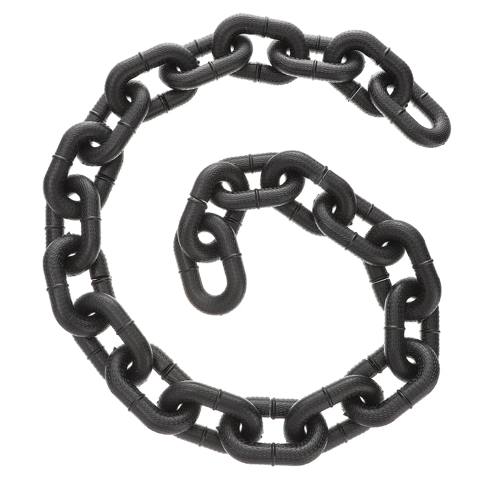 

Искусственная цепь для Хэллоуина, пластиковая декоративная цепь, реалистичная, легкая, для дома с привидениями, костюмированных вечеринок, косплея, розыгрышей, декора