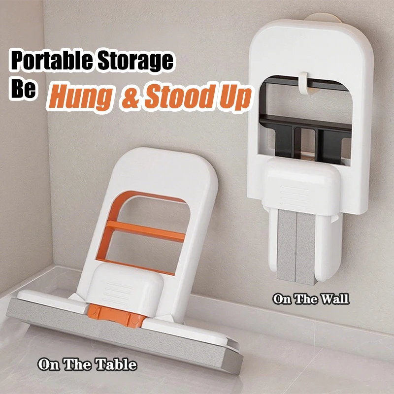 Self Squeezing Sponge Mop Folding Portable Super Absorbent Floor Cleaning Tool For Bathroom Kitchen Glass Car Window Desk Home