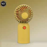 Mini Cute Spherical Fan Handheld USB Rechargeable Mute Portable Office Small Fan Cool Air Large Wind Outdoor Travel Cooling Fans