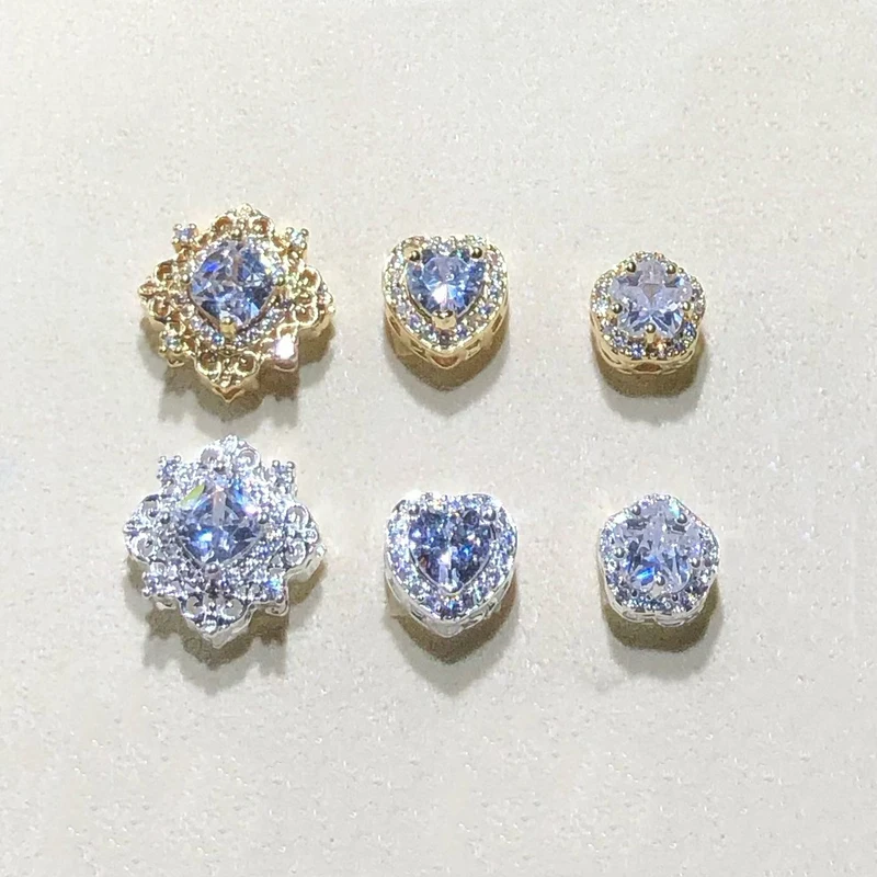 

10 шт./лот DIY смешанные ювелирные аксессуары, медная подвеска со звездой любви и кристаллами для подвесок, браслет для телефона