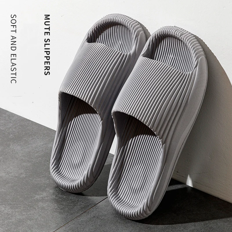 2024 EVA Women Slippers Man Summer Beach Sandals Light Bathroom Home Non Slip EVA Floor Flat Shoes