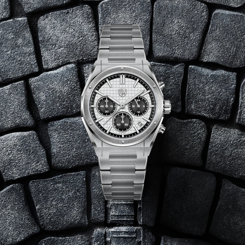 

Новые мужские часы RollsTimi Panda 2026: роскошные кварцевые хронографы с люминесцентным циферблатом, водонепроницаемые, с AR-покрытием сапфирового стекла. Отличный подарок для мужчин.
