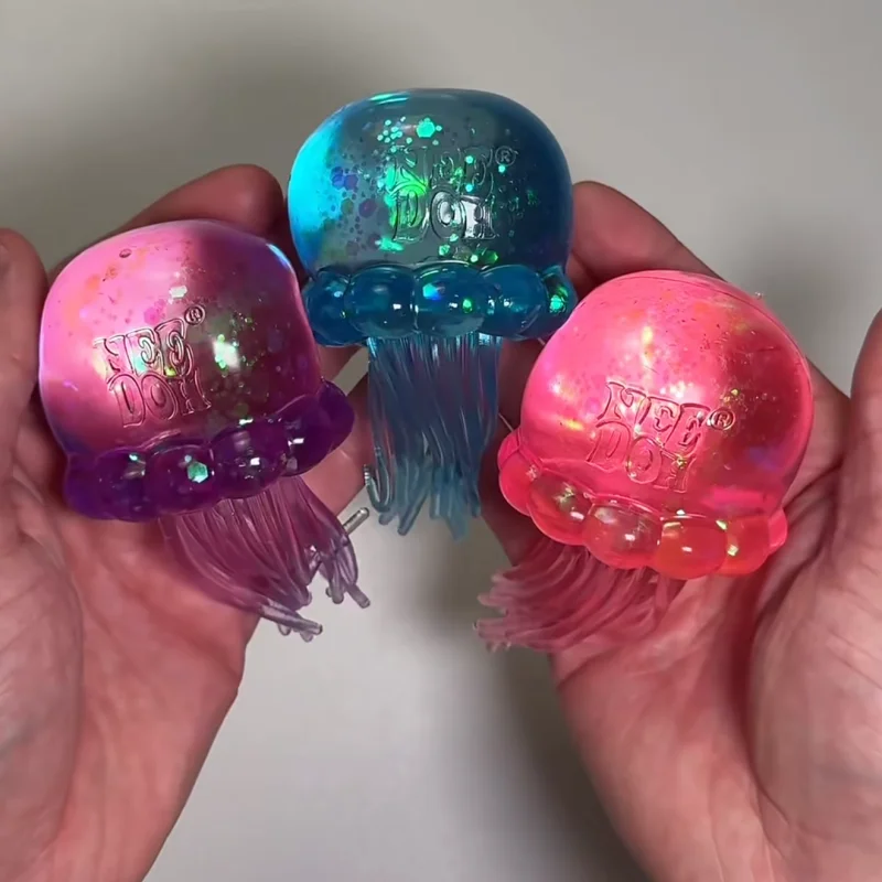 Schylling Needoh Maltose Dream Drop Cube Gumdrop Jellyfish Full Set Translucent Slow Rebound Stress Release Play Decorations - view 6