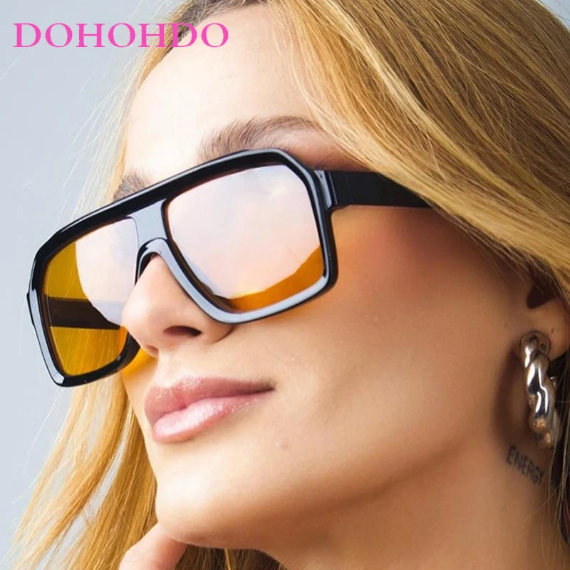 

Vintage Oversized Punk Pilot Women Sunglasses Luxury Brand Designer Men Sunglass Outdoor Sports Drive Travel Shade Goggles UV400