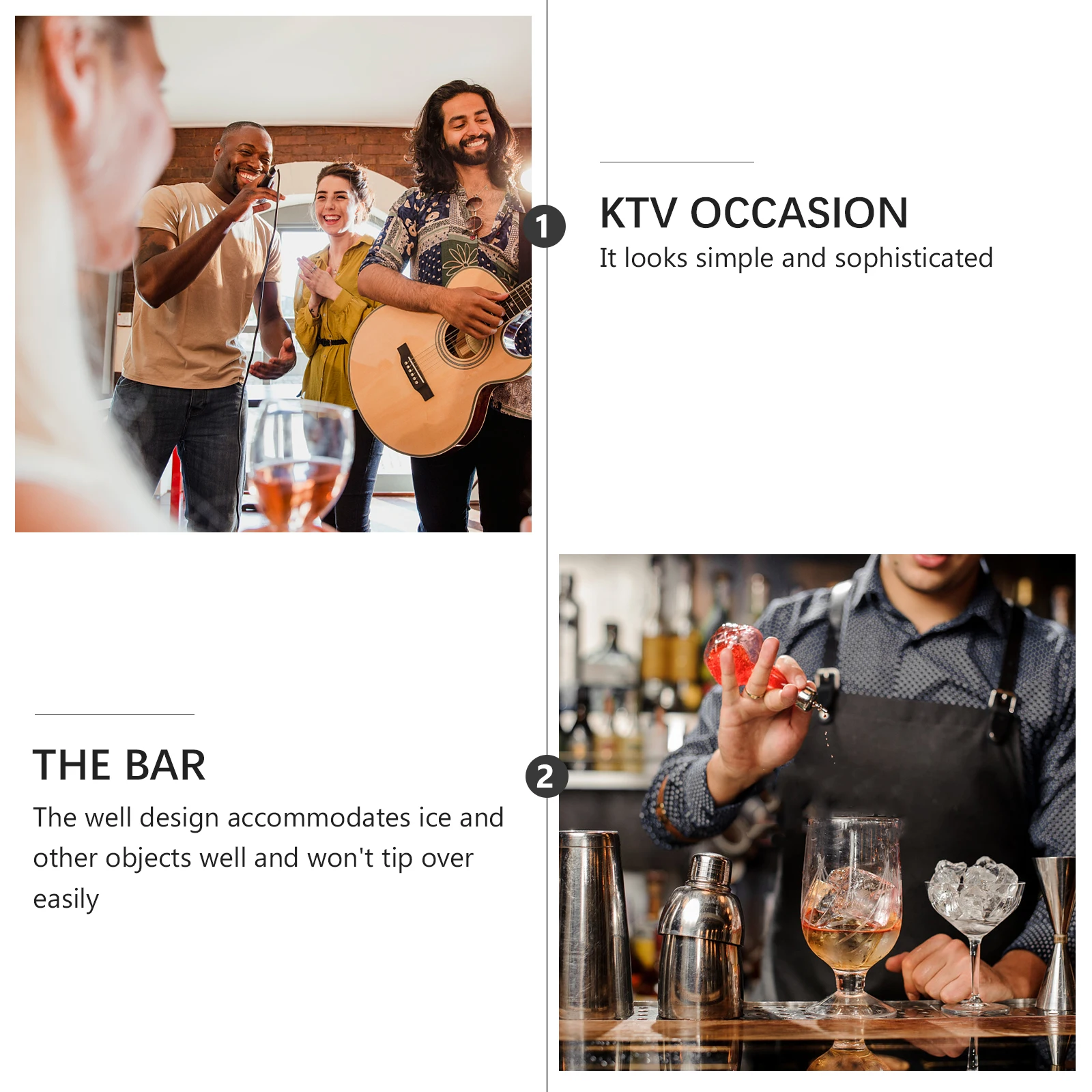 

Ice Bucket Transparent Acrylic Thermal Beverage Cooler for Beer Party Bar KTV Cooling Bottle Ice Cubes